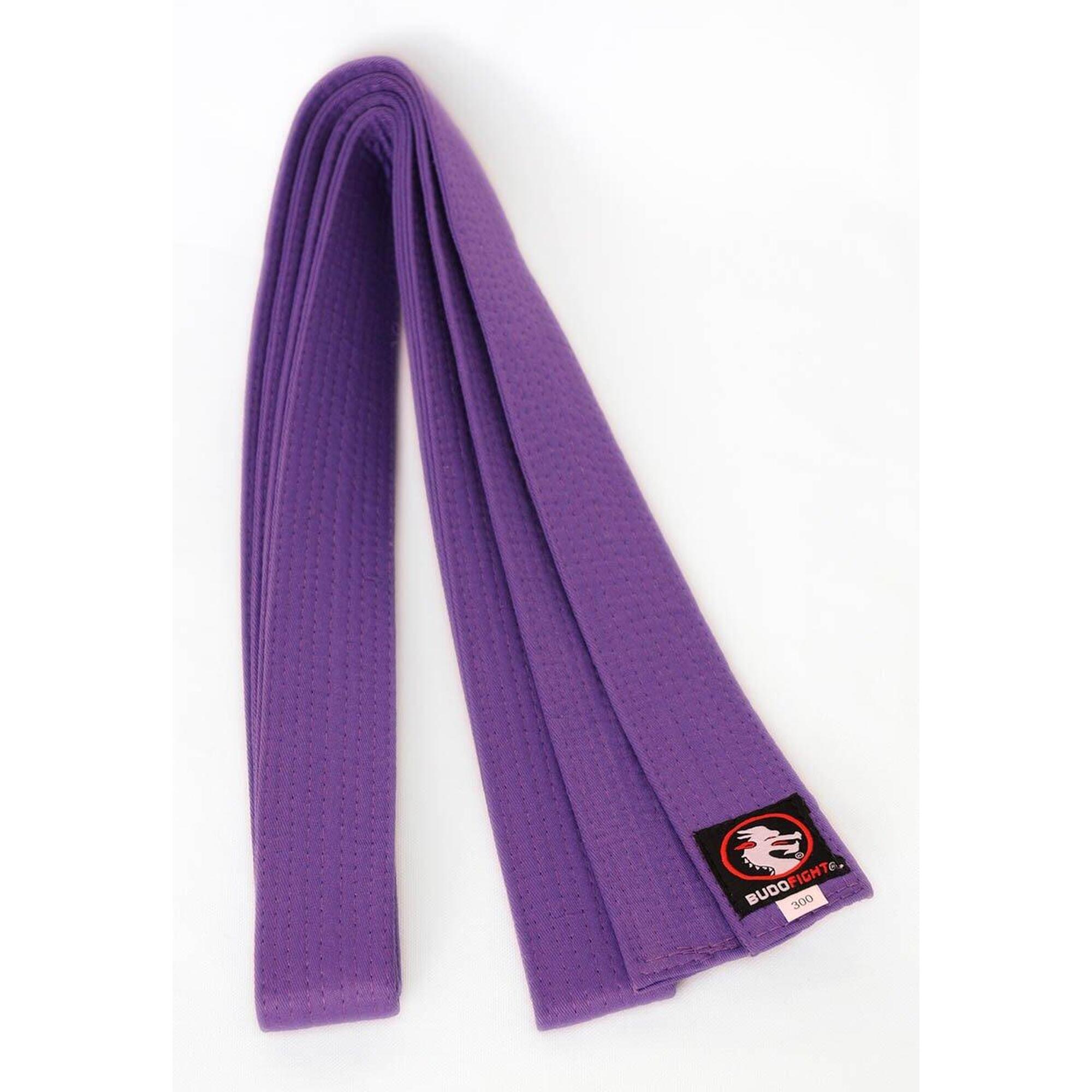 Budo-fight - Ceinture De Karaté Piquée Violette - Ceinture De Kimono - Violet - Decathlon