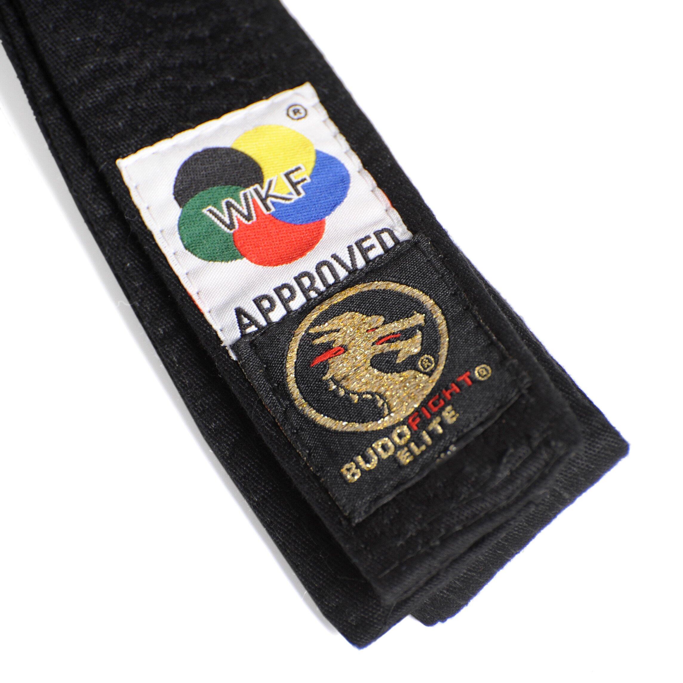 Ceinture de karaté Élite noire WKF 2/3