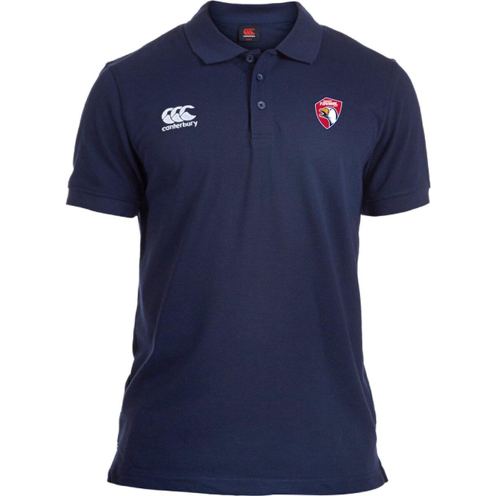 Canterbury - Polo Sportif De Rugby - Unisex Kids Marine - Polo Manches Courtes - Bleu - 12 Ans / 152 Cm - Decathlon