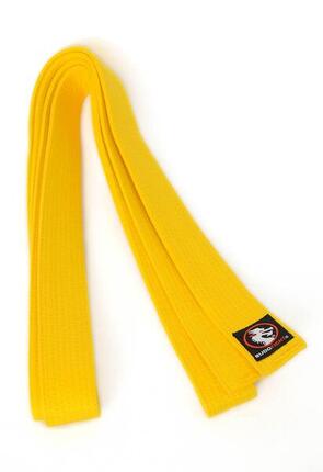 Ceinture de karaté piquée jaune
