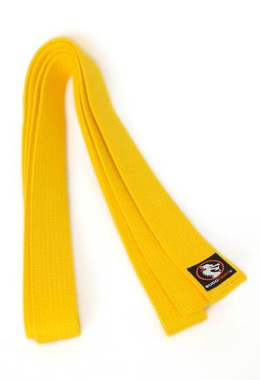 Ceinture de karaté piquée jaune