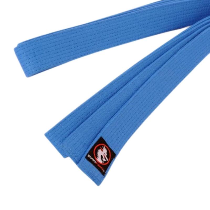 Ceinture de karaté piquée bleue