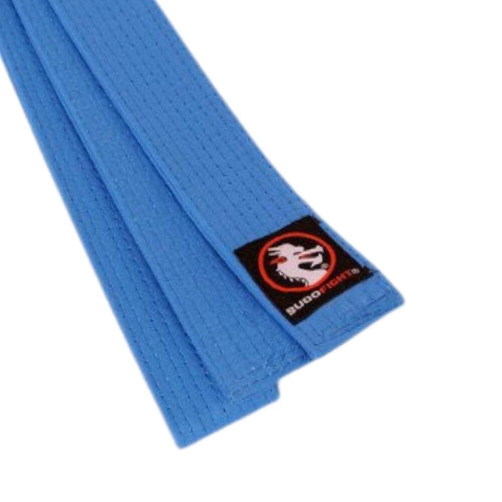 Ceinture de karaté piquée bleue 2/3