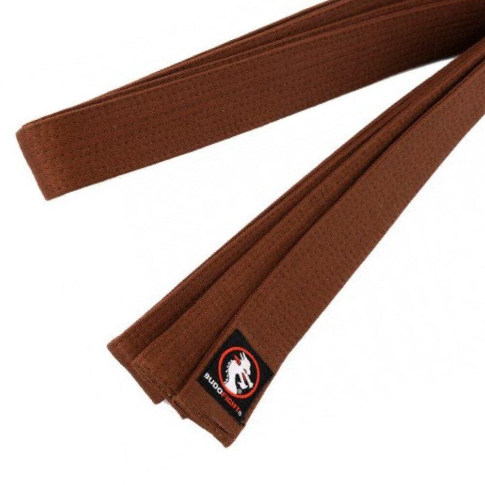 Ceinture de karate piquee marron