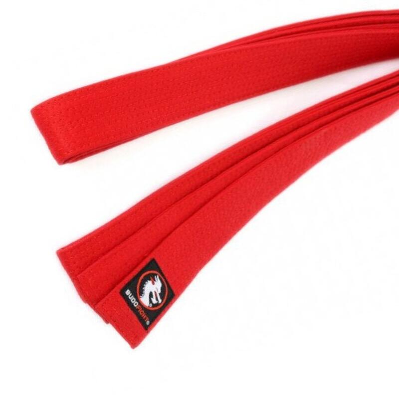 Ceinture De Karaté Rouge WKF Elite - 100% Coton, 14 Rangées De Coutures - Longueurs 240 à 330cm, Largeur 48mm