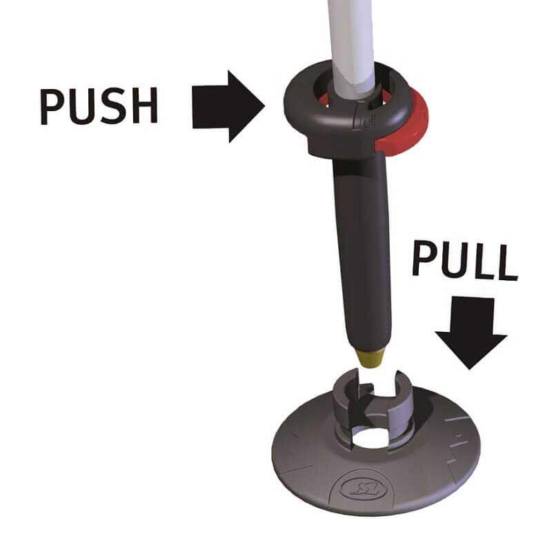 Bâtons TSL Connect carbon/alu 2 cross st - push & pull