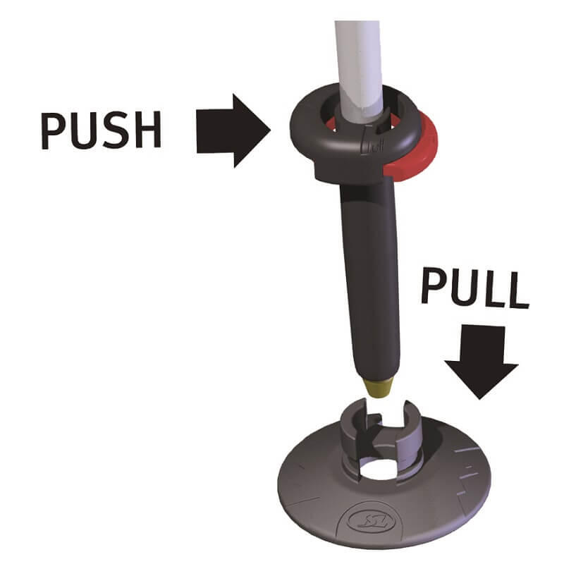 Słupki turystyczne TSL 5 Cross - Push & Pull