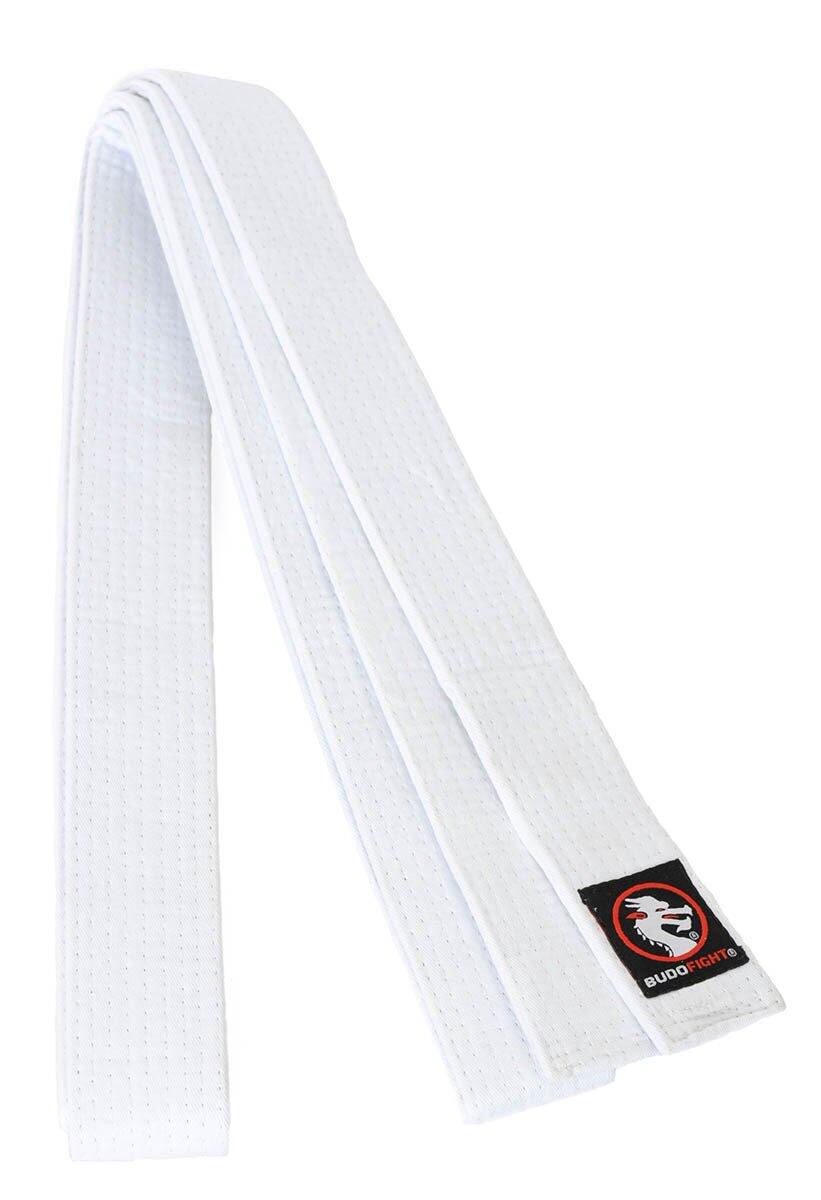 Ceinture de karaté piquée blanche 1/3