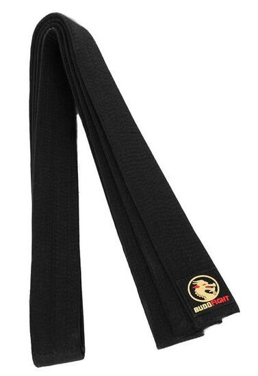 Ceinture de judo piquée noire