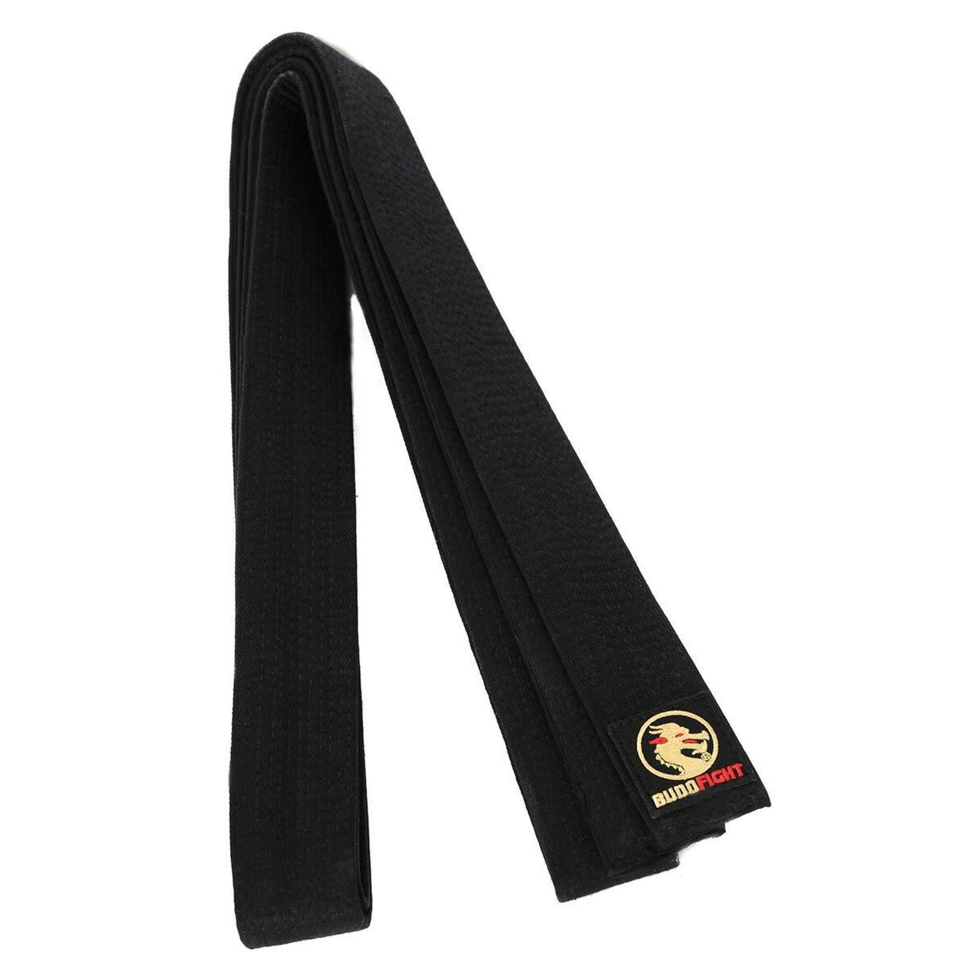 Budo-fight - Ceinture De Judo Piquée Noire - Ceinture De Kimono - Noir - 330 Cm - Decathlon