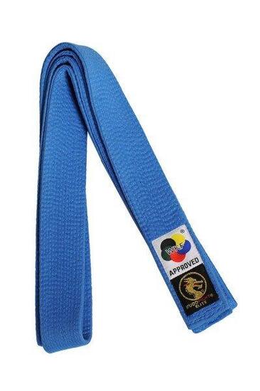Cintura di karate Élite blu WKF