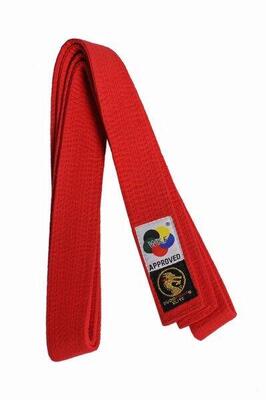 Cintura di karate Élite rossa WKF