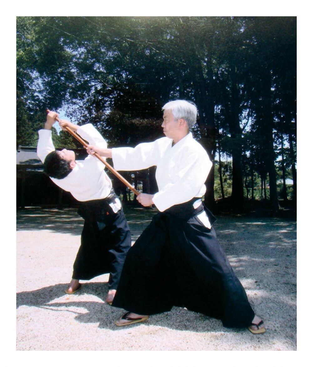 Blauwe Aikido-Hakama 3/3