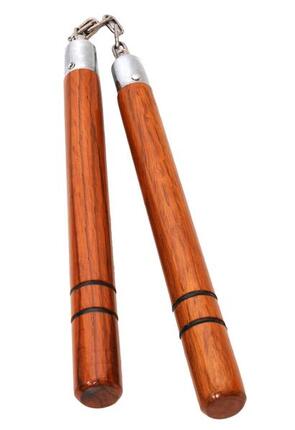 Nunchaku à chaîne en bois