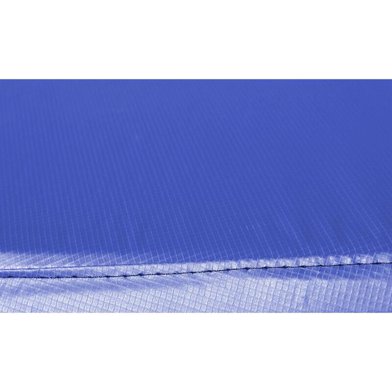 Trampoline rond Bleu Ø300cm avec filet, échelle, bâche et kit ancrage