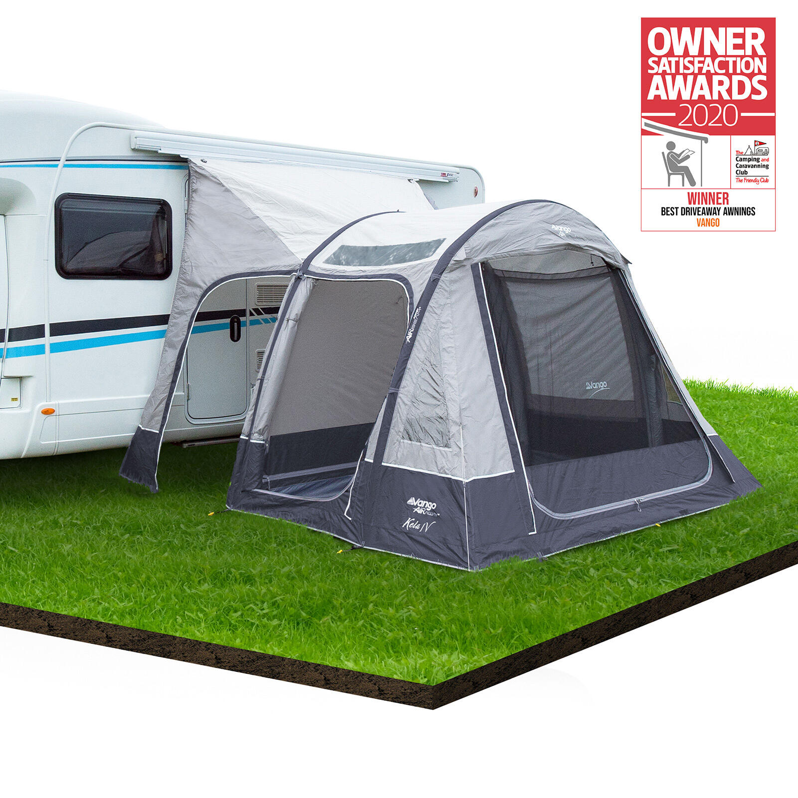 Toldo Autobús Kela Pro Air Tall Camping Car Carpa Aire Furgoneta Hinchable 4/7