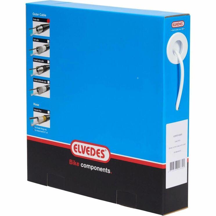 Elvedes rotolo di cavo freno esterno 5mm bianco 30m