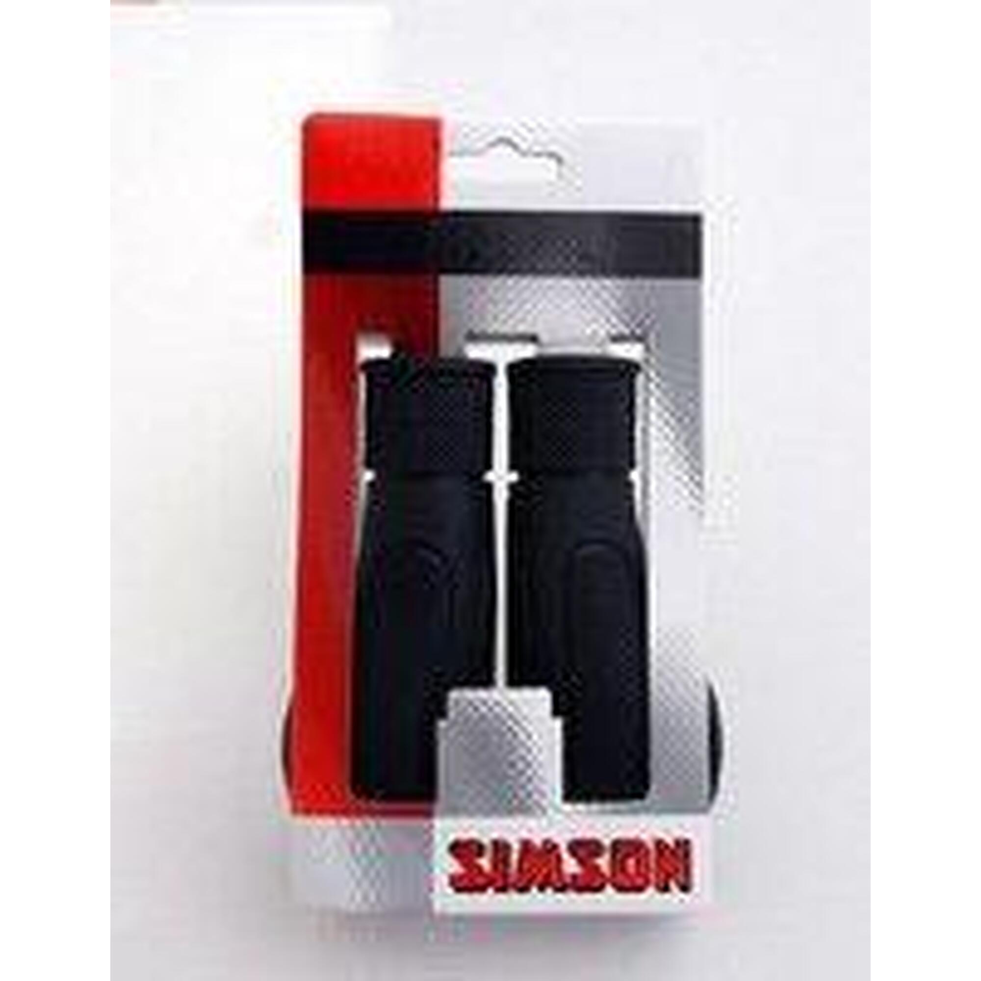 Simson ergonomische handvatten wing - zwart voor optimaal comfort
