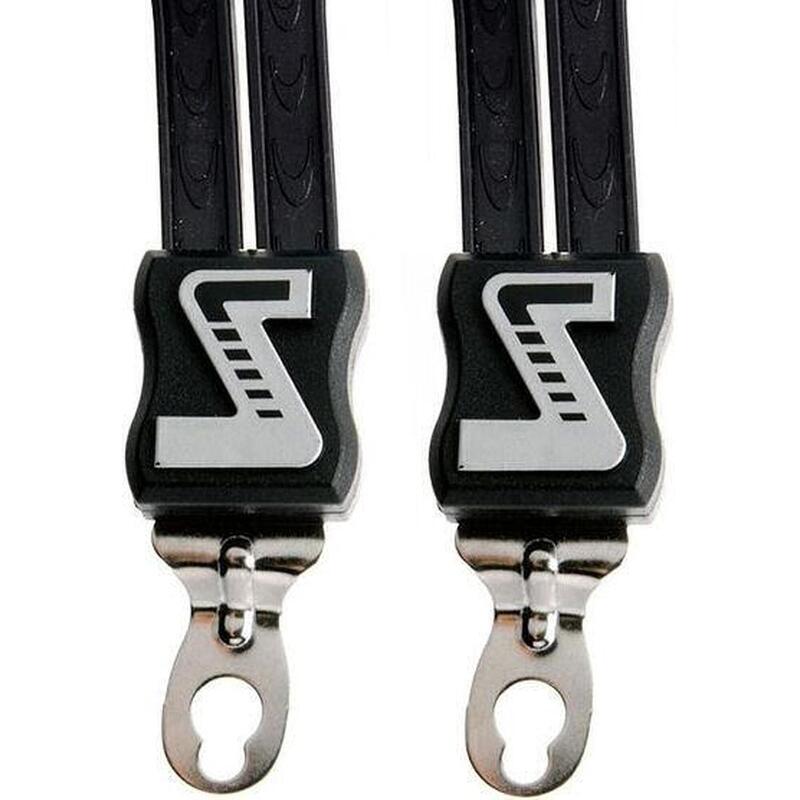 Bracelet en caoutchouc Duo à dégagement rapide avec 2 bracelets - noir