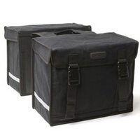 New looxs dubbele fietstas deluxe - zwart. 46l. waterdicht