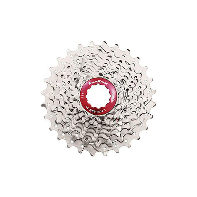 Cassette CSRS0 10S 11-28T argent / rouge