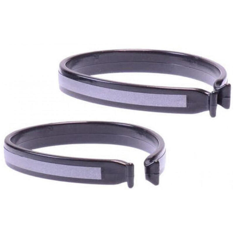 colliers de serrage réflexion plastique 2 pièces noires