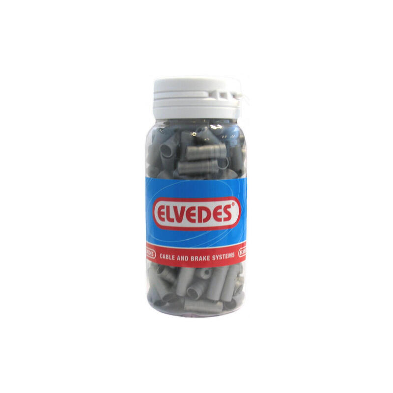 Kabelhoedje Ø5,0mm PVC - zilver (150 stuks)