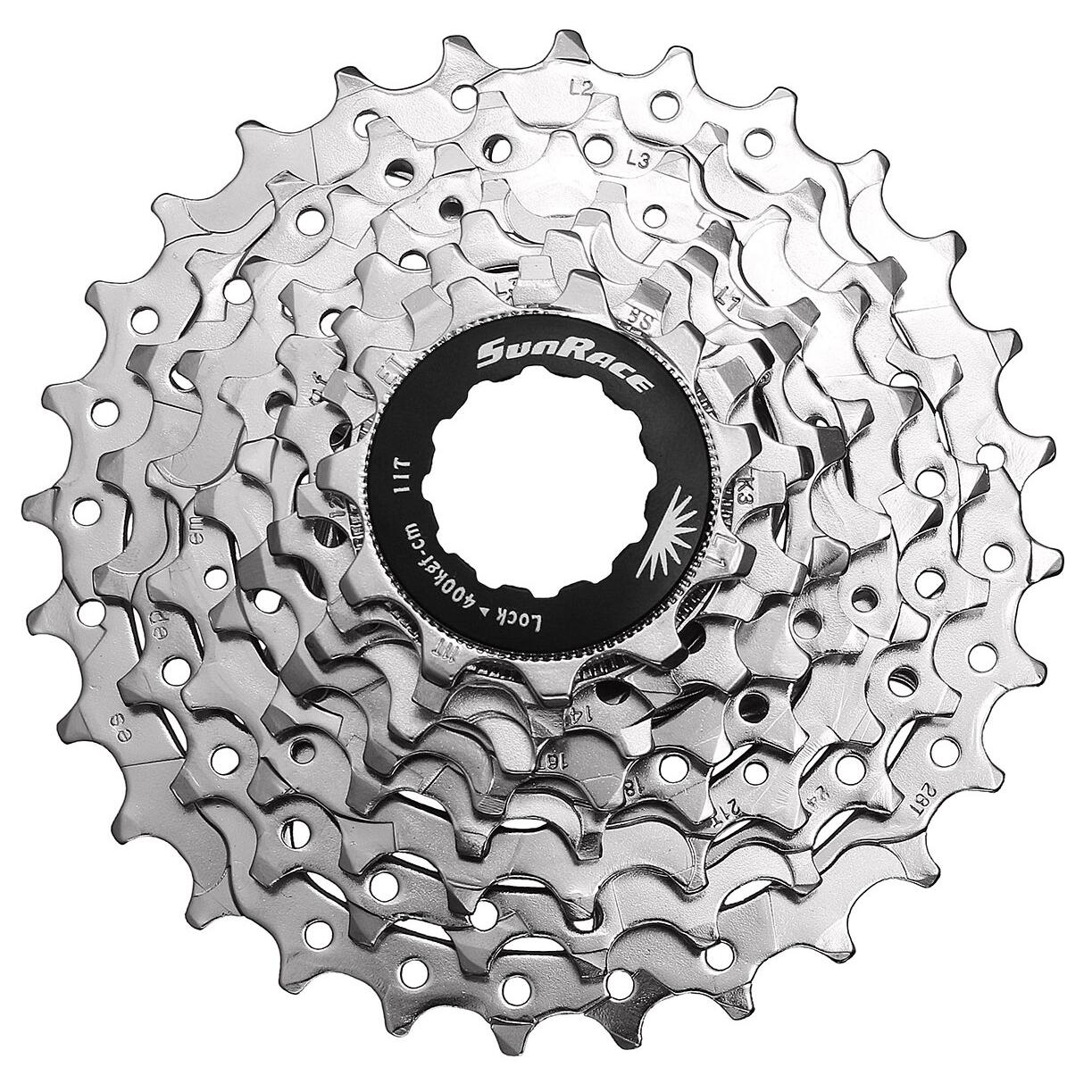 Casete de carretera Sunrace R86 Shimano-Sram 8 v 12-25 T 2/5