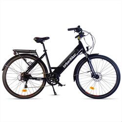 Vélo de ville électrique Urbanbiker Sidney 23 Noir 540 Wh (36 V 15 Ah)