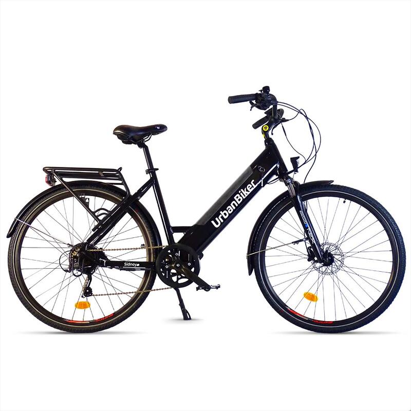 Vélo de Ville électrique Urbanbiker Sidney Noir 26" 540 Wh (36V 15Ah)