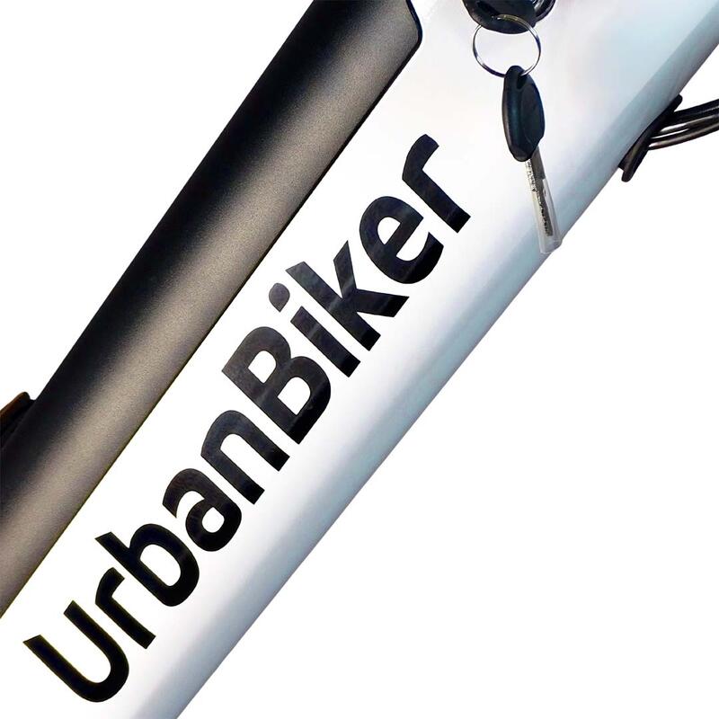 Urbanbiker Sidney | Elektrische Stadsfiets | 100KM Actieradius | Wit | 26"