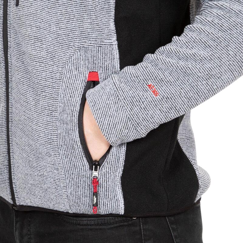 Heren Jynx Full Zip Fleece Vest (Platina streep)