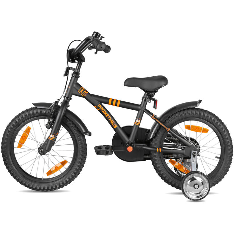 Vélo 16 pouces enfant 4-6 ans avec roues stabilisateurs et rétropédalage