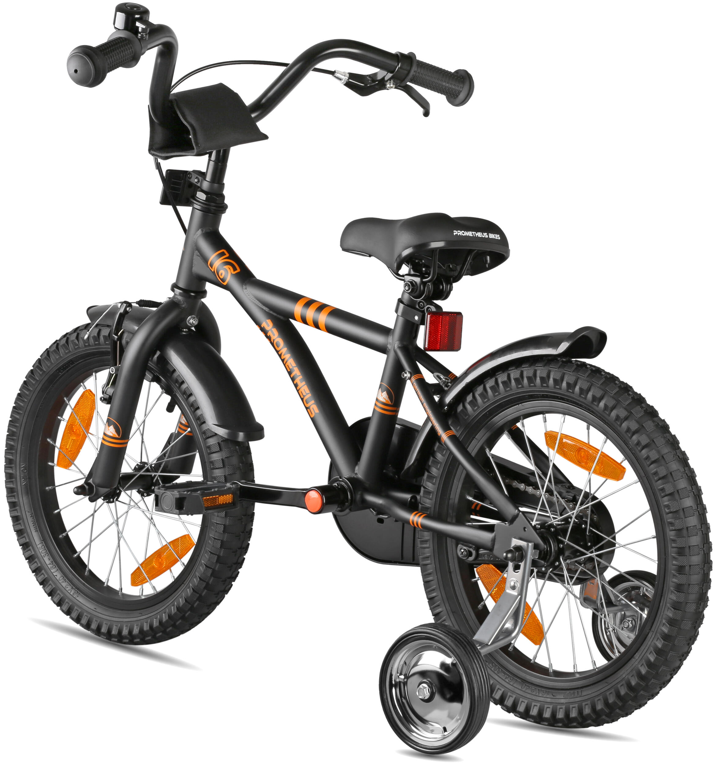 Kinderfahrrad 16 Zoll ab 4 Jahre mit Stützräder und Rücktritt 5/8