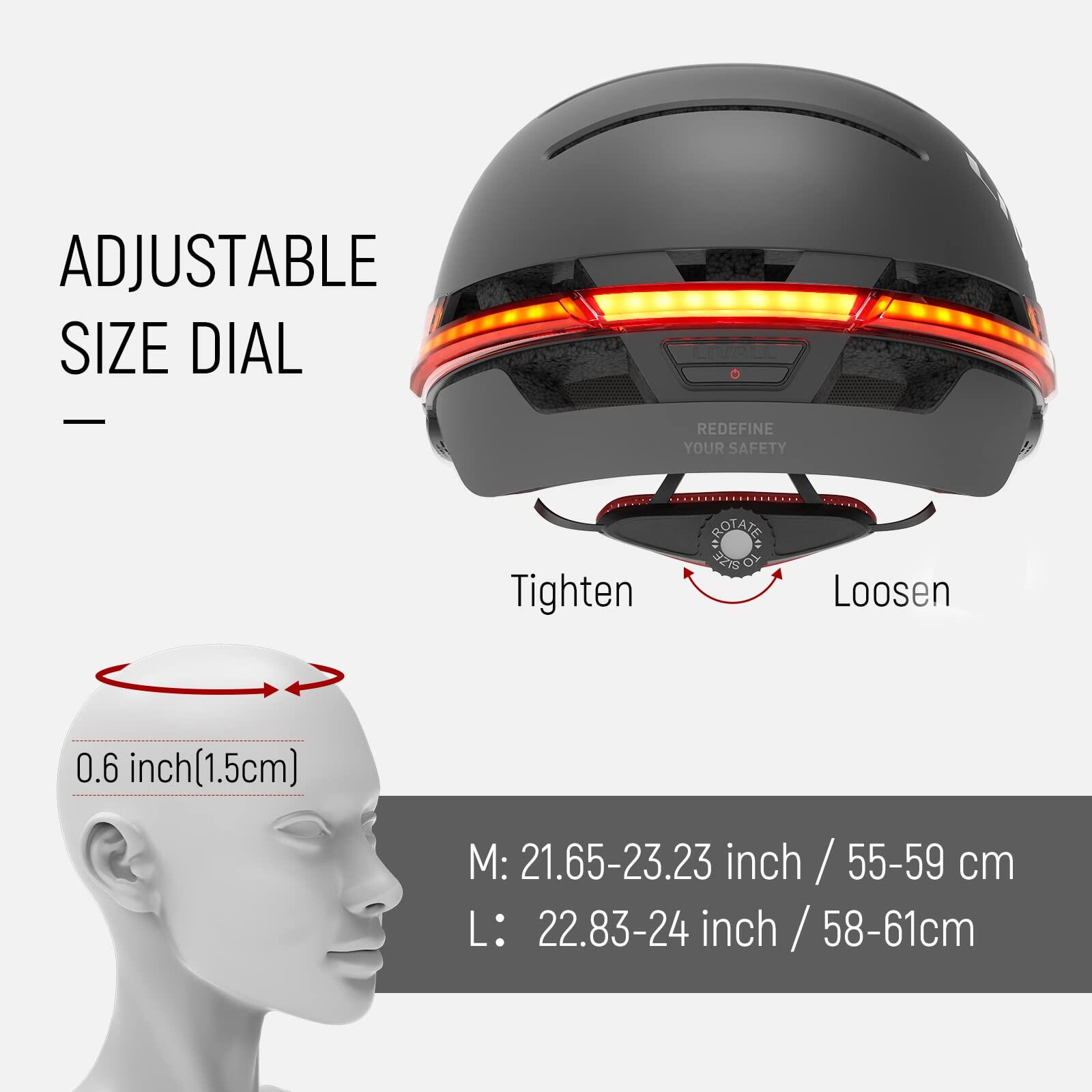 Kask rowerowy LIVALL BH51 NSO - Czerń nocna - Rozmiar L 6/8