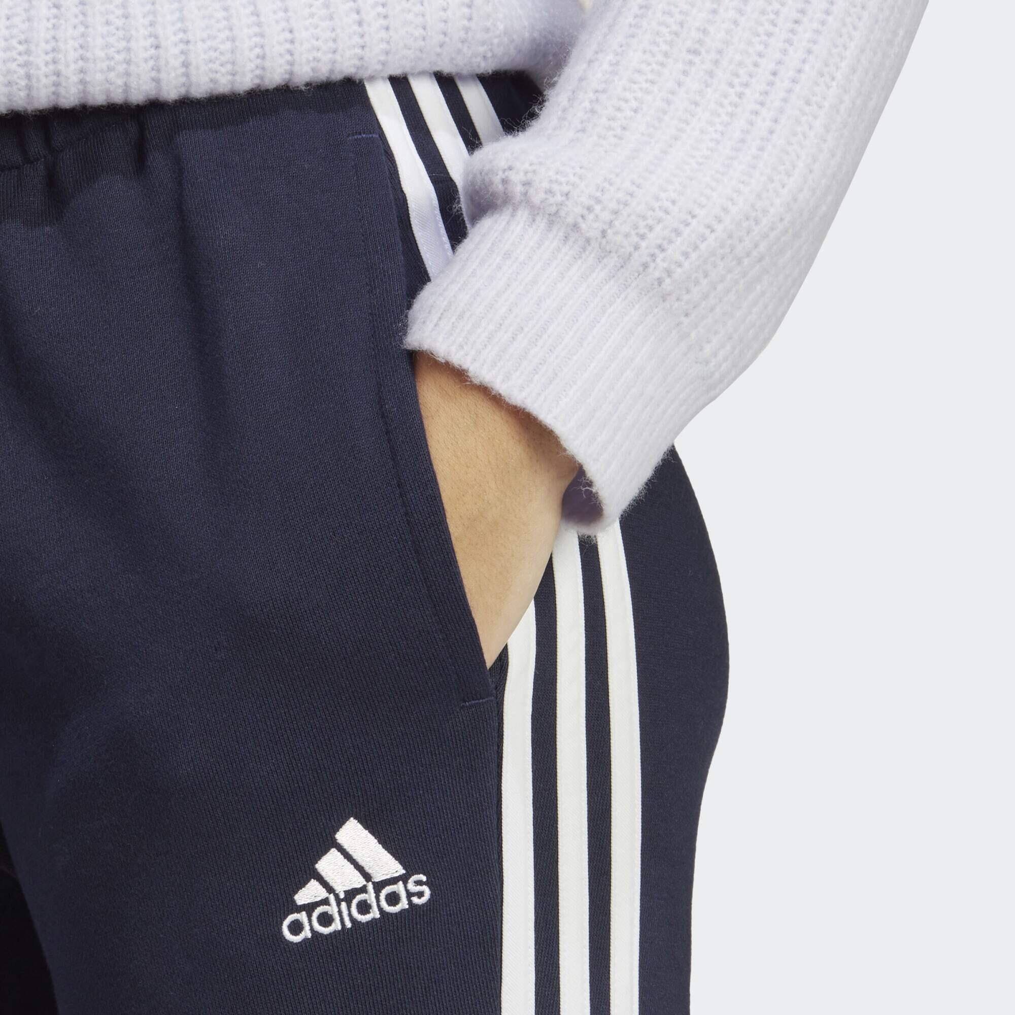 Pantaloni Essentials 3-Stripes French Terry Cuffed 4/5