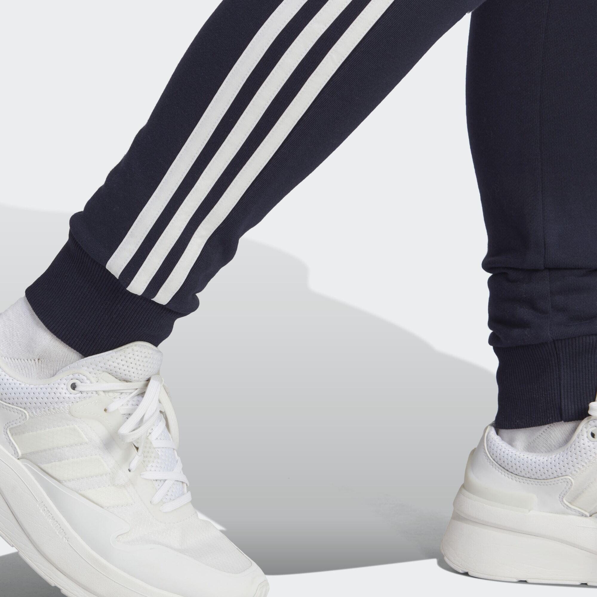 Essentials 3-Stripes French Terry Cuffed Pants 5/5