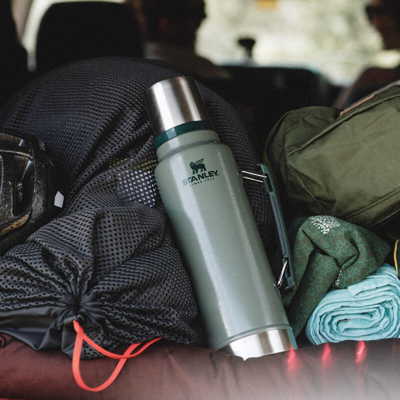 Isolierflasche 1L 'Classic' - Thermoskanne Kaffee Doppelwandig - Wandern Fahrrad