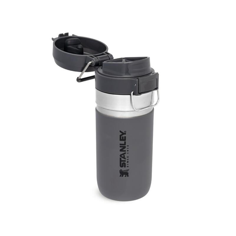 Gourde Isotherme 0,47L Bouteille D'Eau Fitness Trek Couvercle À Bouton-Poussoir