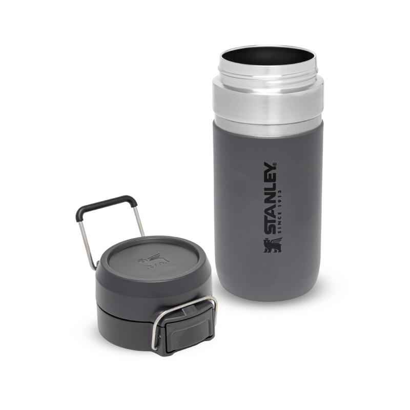 Gourde Isotherme 0,47L Bouteille D'Eau Fitness Trek Couvercle À Bouton-Poussoir