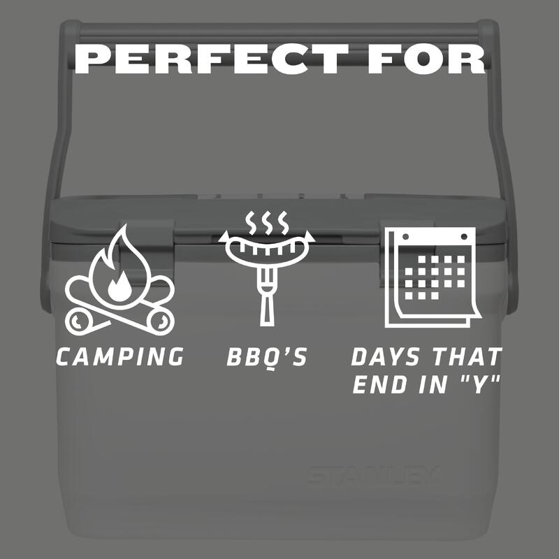 Kühlbox Camping - 15L - Doppelwandiger Isolierung - Hält kühl bis zu 36 Stunden