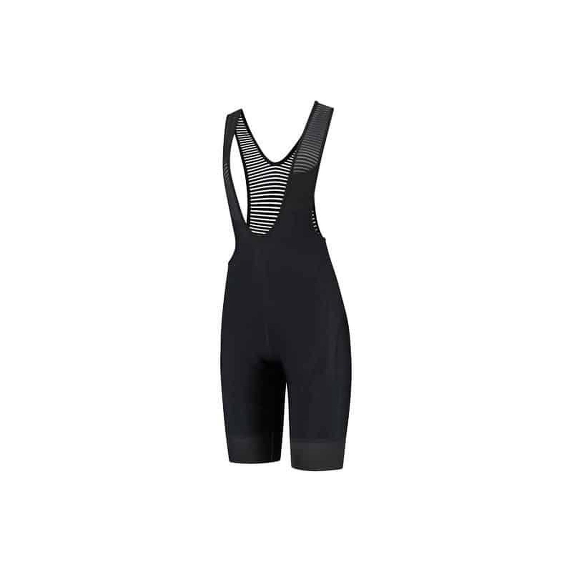 Sport2x T-PRO Icon Bib Shorts korte broek met zeem Zwart Dames