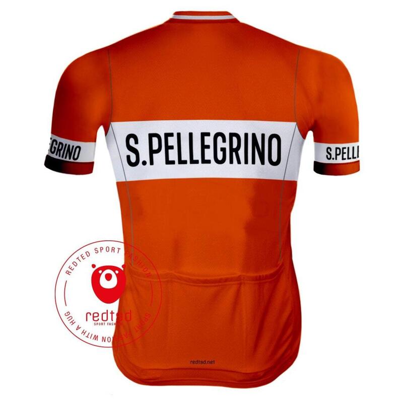 Camicia da ciclismo retrò San Pellegrino - RedTed