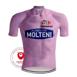 Retro Wielershirt - Molteni Roze Trui Giro d'Italia  - RedTed