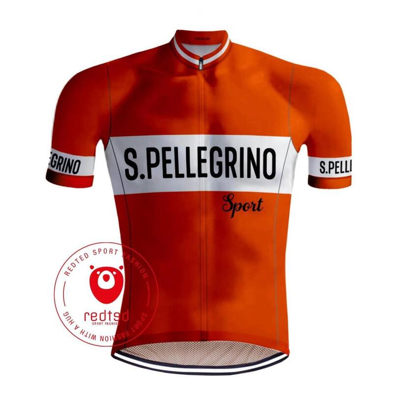 Camicia da ciclismo retrò San Pellegrino - RedTed