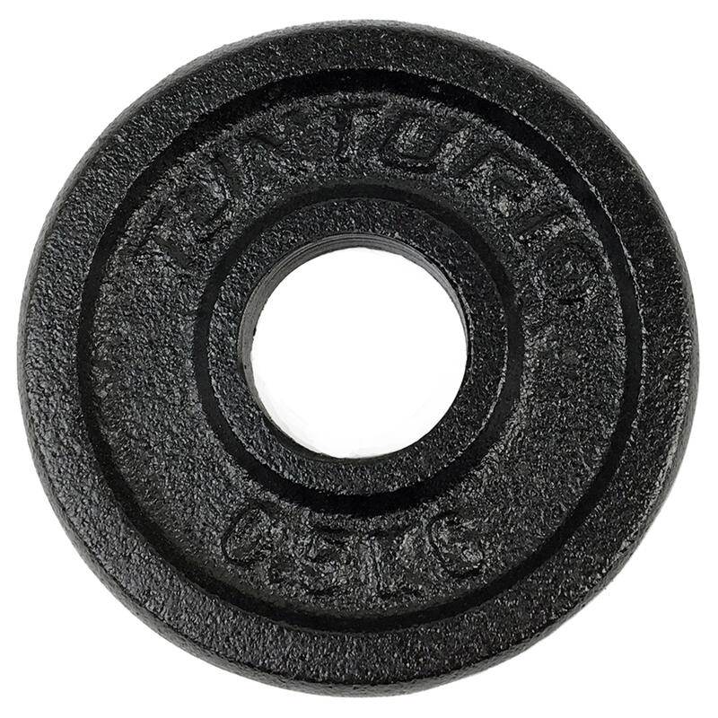 Tunturi Gusseisen 0.5 kg Gewichtscheibenpaar 30 mm Schwarz