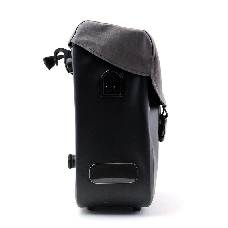 Racktime Tommy geantă tip pannier 15 l onyx negru/basalt gri