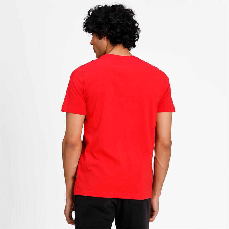 Essentials T-Shirt mit dezentem Logoprint Herren PUMA High Risk Red Cat