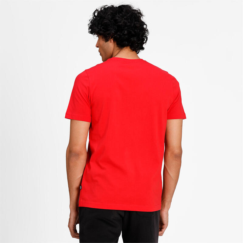 T-shirt à logo Essentials Homme PUMA High Risk Red Cat