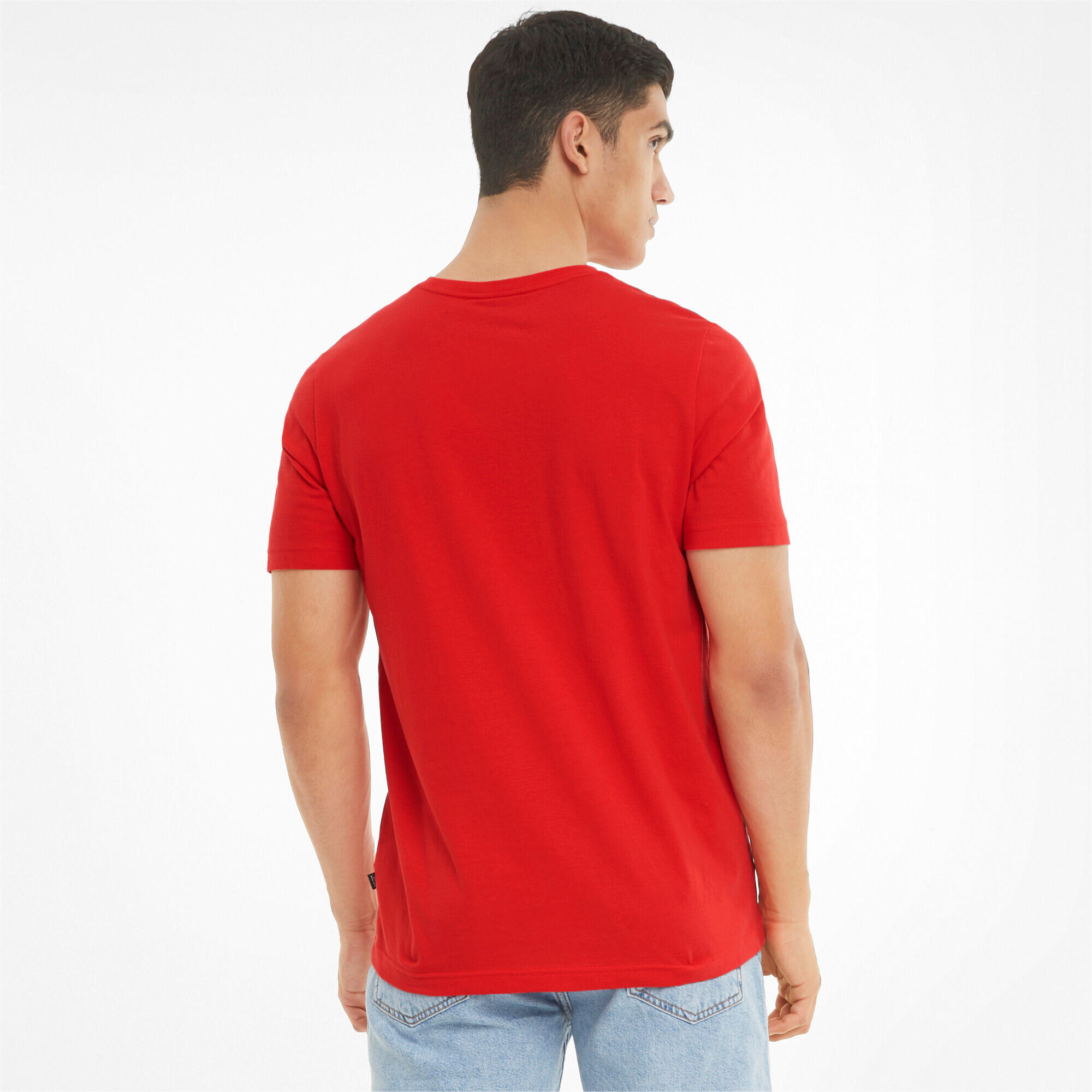 Camiseta Essentials Logo Hombre PUMA High Risk Red 7/7